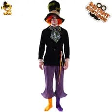 Fantasia de palhaço engraçado para menino grande, fantasia de festa de Halloween, fantasia de palco, fantasia de Perform