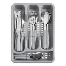 Jogo De Talheres De Cozinha 25 Pecas Idee Home - Cinza
