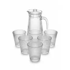 Kit Jarra 1 Litro Com 06 Copos de 200 ML