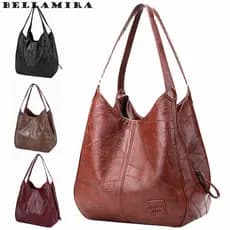 Bolsa Feminina Media Grande Sacola Bolsa Multifuncional Para Trabalho Bolsa Transversal Impermeável Tote Bag De Ombro