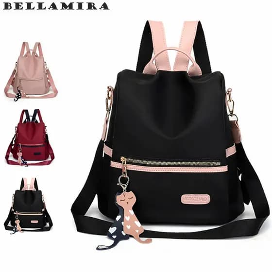 Mochila Feminina Mochila Anti-roubo De Grande Capacidade Mochila De Escola Impermeável Para Estudantes De Pano Oxford