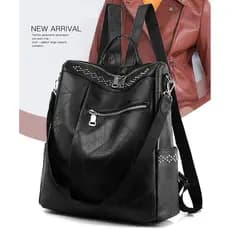 Nova Mochila Feminina De Couro PU De Grande Capacidade Mochila À Prova D'Água Mochila De Viagem De Negócios