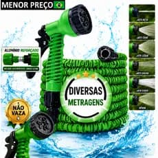 Mangueira Magica 30 Metros Expansível Com Esguicho 7 Jatos Engate Rápido Jardim - Oferta