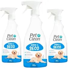 Banho a Seco Neutralizador de Odor para Cães e Gatos Brilho Macies em Pelos