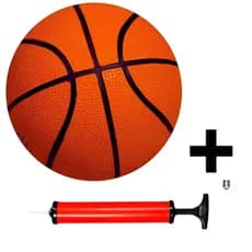 Bola De Basquete e Quadra Com Bomba Tamanho Oficial N7 Borracha Quadra  Basketball Menino Infantil