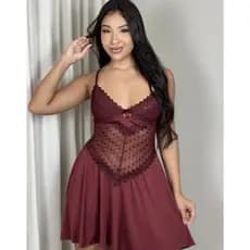 Camisola Feminina Renda e Conforto| camisola vermelha| camisola vinho camisola