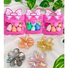 3 KIT ESPONJINHAS + 5 PRESILHA FLOR