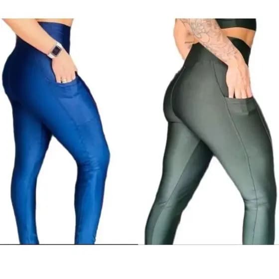 legging feminina com bolso nas duas lateral leggings no suplex poliéster premium para academia e treinos