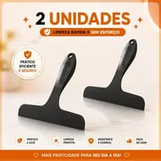 Kit Rodinho de Pia 2 Unidades – Secagem Rápida,Não Risca, Alta Durabilidade, Borracha Premium, rodo