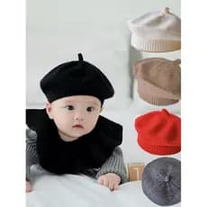 Ainomonsa crianças chapéu primavera outono estilo chapéu de malha boina do bebê meninos meninas chapéu de lã elegante ma