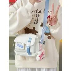 Bolsa mensageiro de alto valor para meninas, mochila de viagem para estudantes da escola primária, médio e grande, bolsa