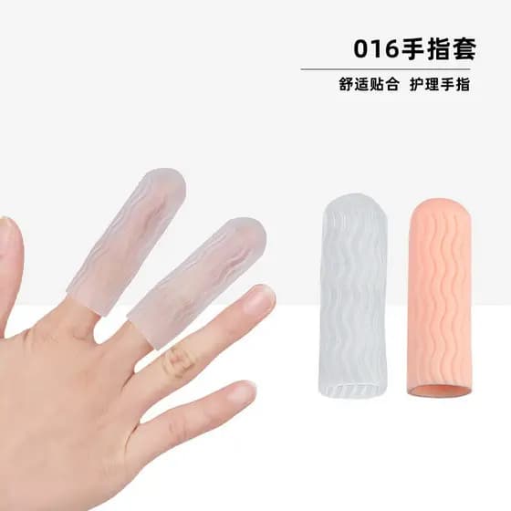 Capa protetora de Silicone para dedo, padrão de água macia, capa protetora para dedos, resistente ao desgaste, homens, m