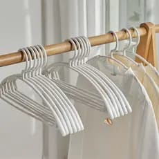 Cabide de ombros largos que não deixa marcas para uso doméstico, para pendurar e secar roupas, armazenamento, antiderrap