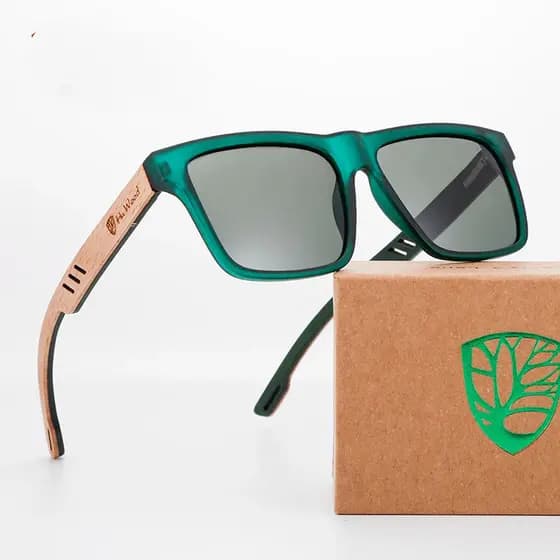 Óculos de Sol Quadrados para Homens, Polarizados UV400, Óculos de Sol de Moda, Óculos de Sol Esportivos com Lentes Espel
