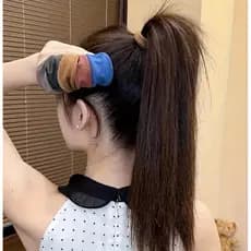 Conjunto de 24 peças de novas faixas elásticas de nylon coloridas, adequadas para mulheres, xuxinha
