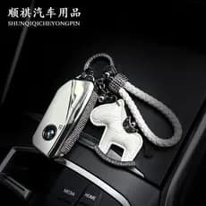 Adequado para BMW X3/X5330530Capa para chave de carro série LiX17 com diamante branco para mulheres capas protetoras de