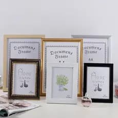 Fabricante de porta-retratos de plástico para mesa e parede, porta-documentos e licenças comerciais A3/A4, porta-retrato