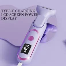 Depilador feminino multifuncional com display digital TYPE-C, dispositivo de remoção de pelos, depilador elétrico para a
