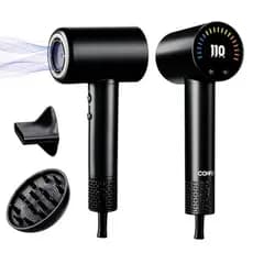Secador de cabelo CONFU,110000 Secador de cabelo de secagem rápida RPM, difusor magnético e concentrador, secador de cab