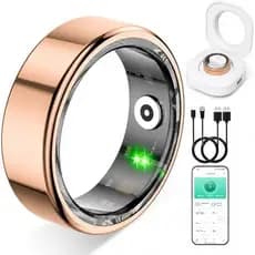 Anel Inteligente Para Mulheres & amp ; Homens , Rastreador De Fitness À Prova D'água IP68 Com Frequência Cardíaca , Oxig