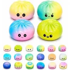 Squishies De Bolinho , Brinquedo De Brilho Misterioso Aleatório De 18 Cores , Bolas De Estresse Coloridas Fidget Sensory