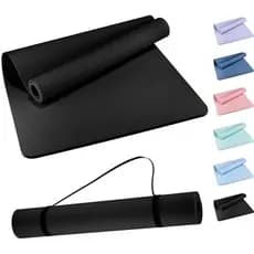 Tapete de ioga Ultra largo 182.88 cm x 81.28 cm - Tapete esportivo TPE antiderrapante adequado para exercícios doméstico