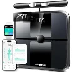 Balança Inteligente RunStar Para Peso Corporal , De Banheiro De Corpo Inteiro Com 8 Eletrodos Imc , Massa Muscular , Dis