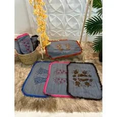 Tapetes Pezinho com Franja 35x50cm | Capacho Decorativo Multiuso
