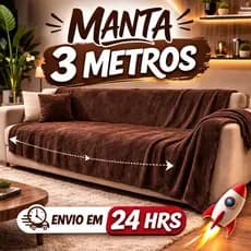 Manta Pra Sofá King Gigante  3,00 x 1,80 100% Algodão Protetora Decoração