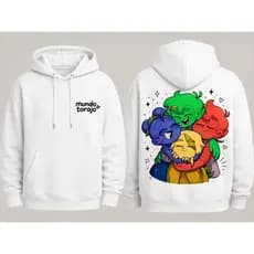 moletom mundo torajo blusa de frio capuz com bolso fofo confortavel