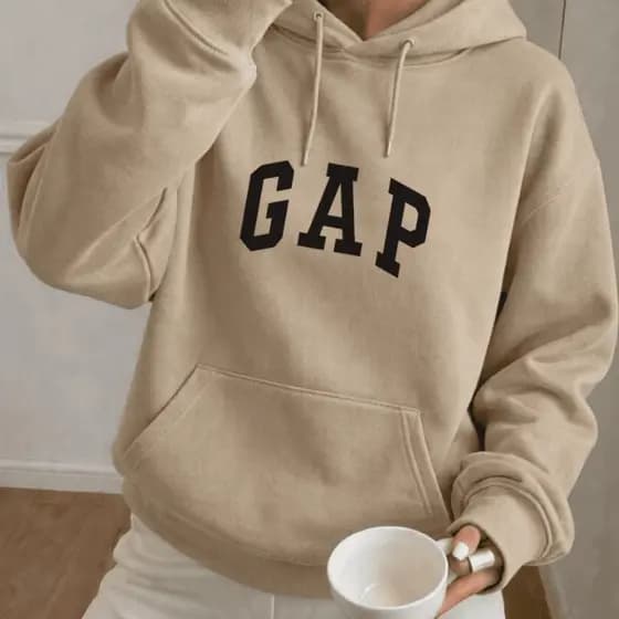Moletom Canguru Feminino GAP Com Capuz Quentinho Básico Inverno Tendencia Promocao Envio Imediato Unissex