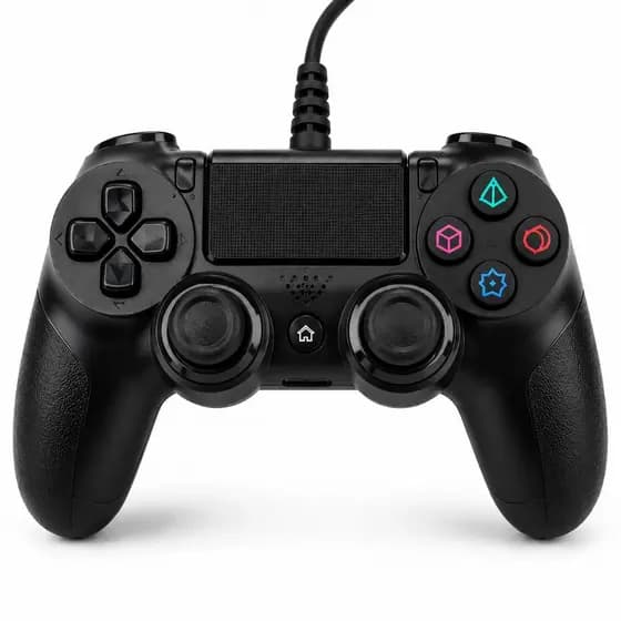 Controle Gamer Com Fio Knup KP-GM036 Duploshock 4 - Alta Performance para P4, PC e Notebook