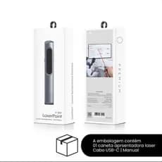 Caneta Apresentadora Passador de Slide Laser Point Hrebos 200m Sem Fio