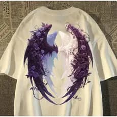 Camiseta Viral Estilo Goth Brightness Para Casal Presente 100% Algodão Premium Gola Redonda Solta
