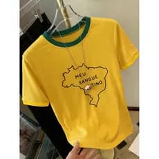Camiseta Dry Fit Brasil Meu Sangue Latino Copa 2026 Casual Futebol Premium Masculina Feminina Hexa