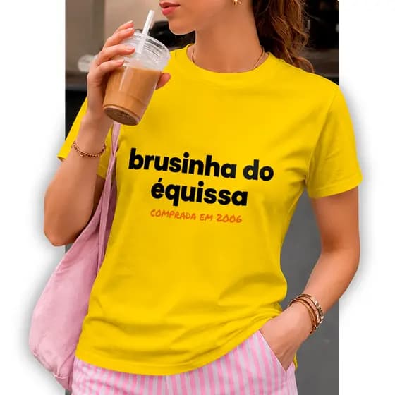 Camisa Feminina Brasil Brusinha Do Équissa Comprada Em 2006 Blusa Feminina Estilosa Premium