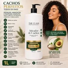 Ativador Cachos Hidratação Profissional Definição Duradoura Controle Frizz 1 Litro