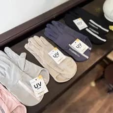 Luvas de proteção solar para mulheres, com comprimento estendido no pulso, UPF5+, adequadas para ciclismo ao ar livre no