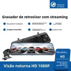 O novo espelho retrovisor está equipado com uma câmera de alta definição 4K, com tamanhos de tela de 10 polegadas dispon