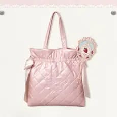 FLOWER KNOWS Bolsa De Armazenamento Edição Limitada Maquiagem Em Formato De Coração Rosa