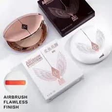 Charlotte Tilbury Airbrush Flawless Finish Pó Maquiagem E Controle De Óleo Prensado Fosco De Facial