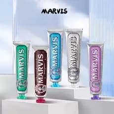 MARVIS Pasta De Dente Hidratante De Menta 85ml Respiração Fresca Proteção De Gengiva Remoção De Manchas Dentes Brancos E