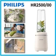 Philips HR2500/00 Mini Liquidificador Misturador 350w Conjunto De Cozinha Lâmina Removível De Plástico À Base De Biotecn