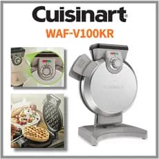 Cuisinart WAF-V100KR Máquina De Waffle Vertical Torradeira Placa De Revestimento Antiaderente Fogão De Cozinha Cozimento