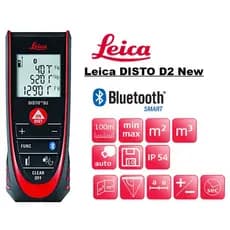 Leica DISTO D2 Nova Medida De Distância A Laser De 100 M Com Bluetooth 4.0 , Preto/Vermelho