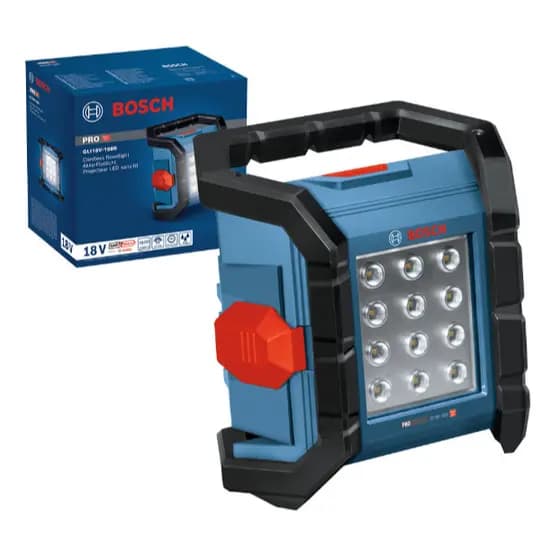 [Bosch Genuine] GLI 18V-1500 Luz De Trabalho LED Profissional Sem Fio 1500lm [Baretool]