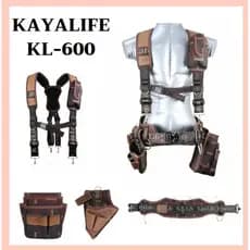 KAYALIFE Coreia KL-600 Conjunto De Cinto Para Ferramentas De Trabalho Suspensórios Suporte Bolsa De Broca