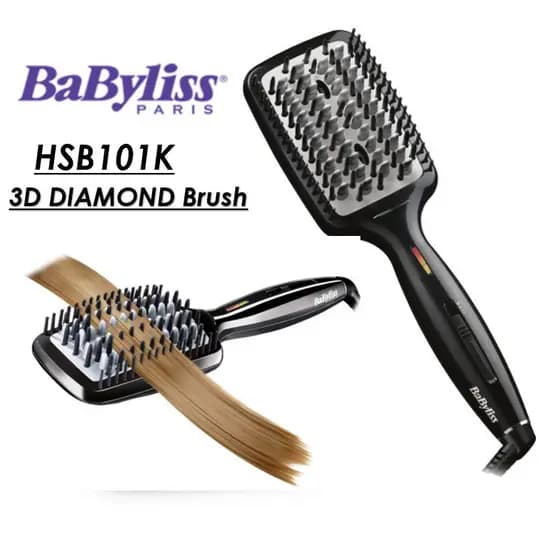 Escova Alisadora Babyliss 3D DIAMOND brush HSB101k-De Cabelo Elétrica