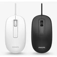 [Philips Genuine] SPK7238 Mouse USB Silencioso Com Fio 1200 DPI Ambidestro Office