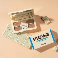 Paleta de sombras de seis cores sedosas de Chocolate cor terra rosa não voadora